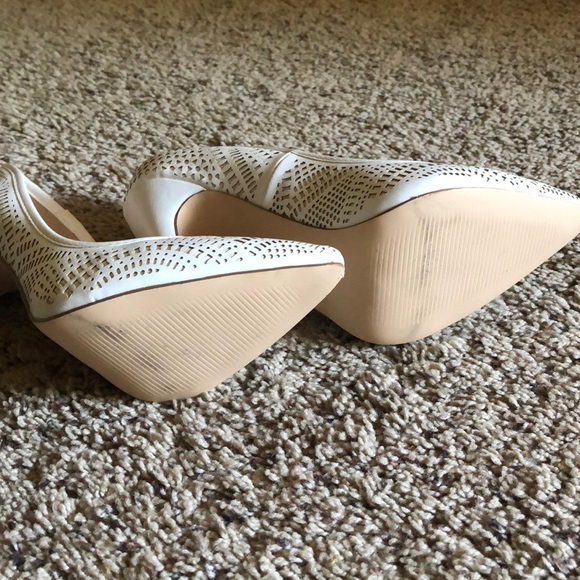 White cut out heels - Picture 6 of 6